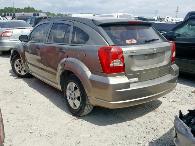 1B3HB28B27D210666 - 2007 DODGE CALIBER BROWN photo 3