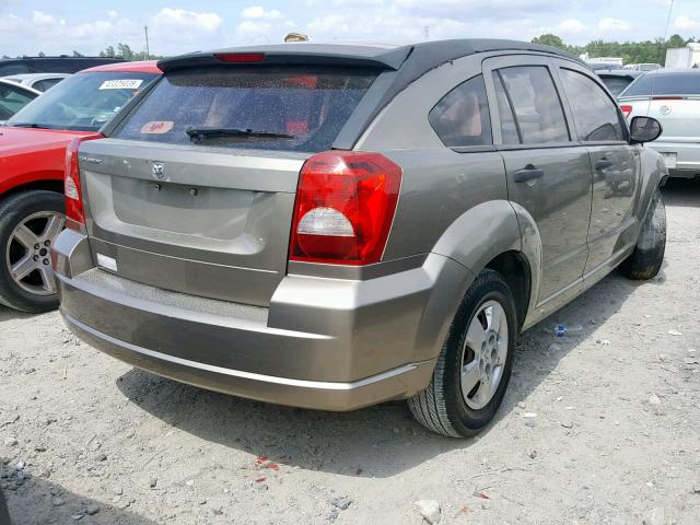 1B3HB28B27D210666 - 2007 DODGE CALIBER BROWN photo 4