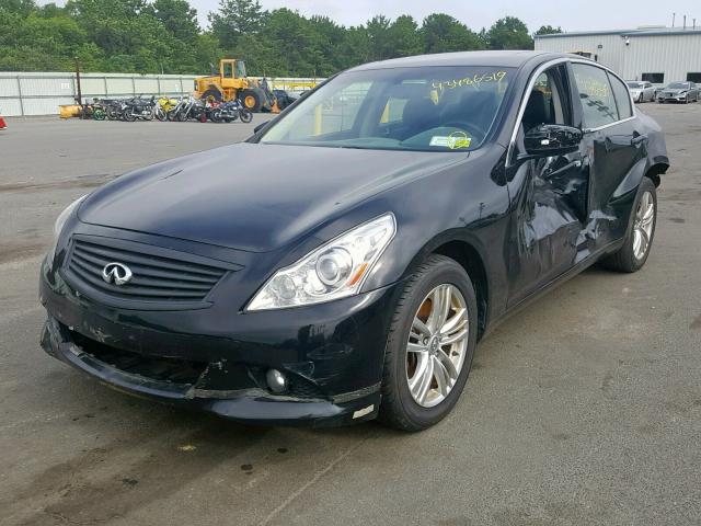 JN1CV6ARXCM674865 - 2012 INFINITI G37 BLACK photo 2