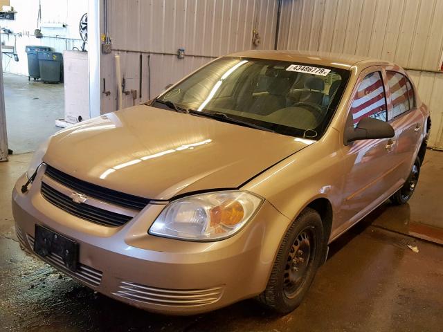 1G1AK54F357628331 - 2005 CHEVROLET COBALT TAN photo 2