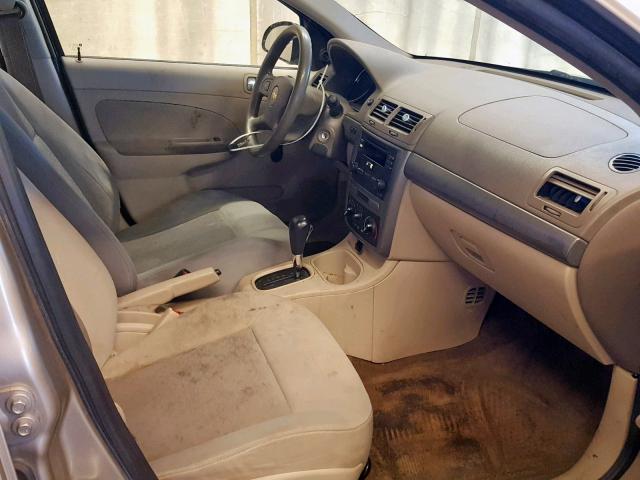 1G1AK54F357628331 - 2005 CHEVROLET COBALT TAN photo 5