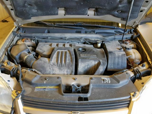 1G1AK54F357628331 - 2005 CHEVROLET COBALT TAN photo 7