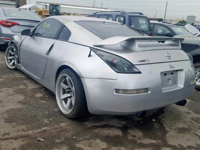 JN1AZ34D43T110421 - 2003 NISSAN 350Z COUPE SILVER photo 3