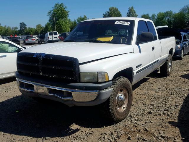 1B7KC23ZX1J603412 - 2001 DODGE RAM 2500 WHITE photo 2