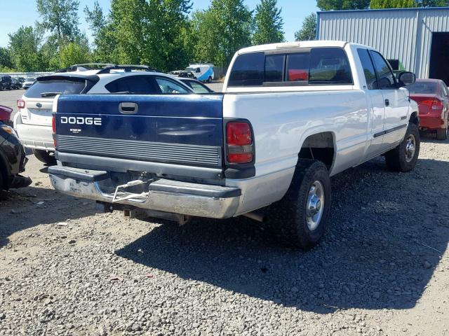 1B7KC23ZX1J603412 - 2001 DODGE RAM 2500 WHITE photo 4