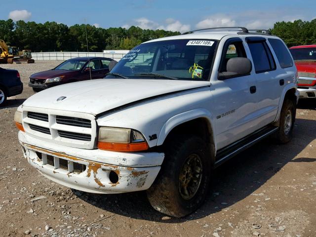 1B4HS28Y1WF214596 - 1998 DODGE DURANGO WHITE photo 2