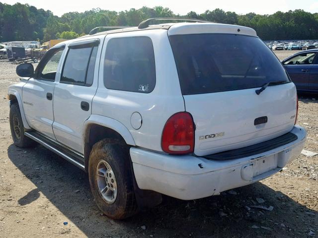 1B4HS28Y1WF214596 - 1998 DODGE DURANGO WHITE photo 3