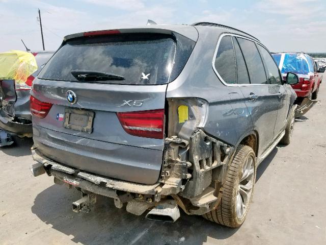 5UXKR6C59F0J76433 - 2015 BMW X5 XDRIVE5 GRAY photo 4