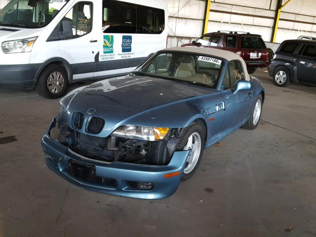 4USCH7337WLD16861 - 1998 BMW Z3 1.9 BLUE photo 2