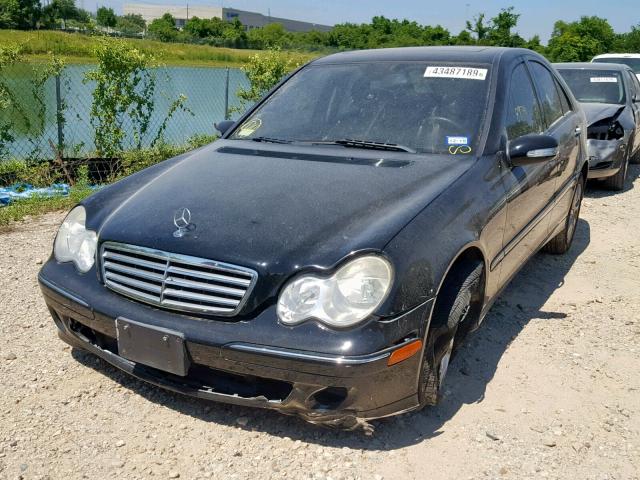 WDBRF92HX7F832769 - 2007 MERCEDES-BENZ C 280 4MAT BLACK photo 2