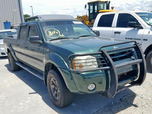 1N6ED29X72C328374 - 2002 NISSAN FRONTIER C GREEN photo 1