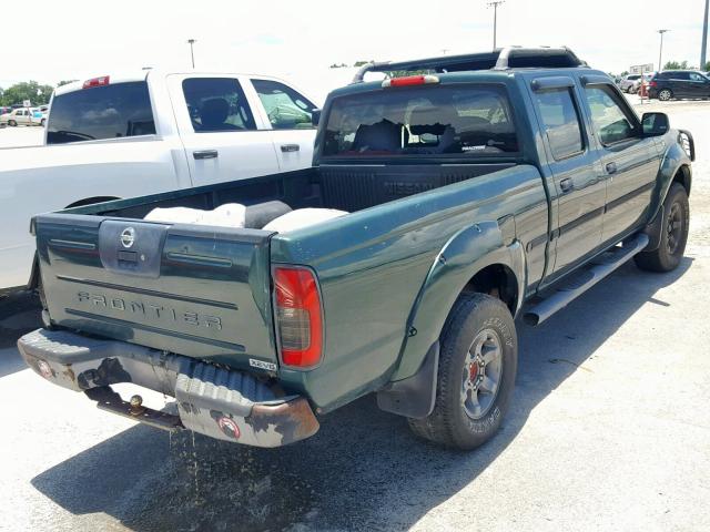 1N6ED29X72C328374 - 2002 NISSAN FRONTIER C GREEN photo 4