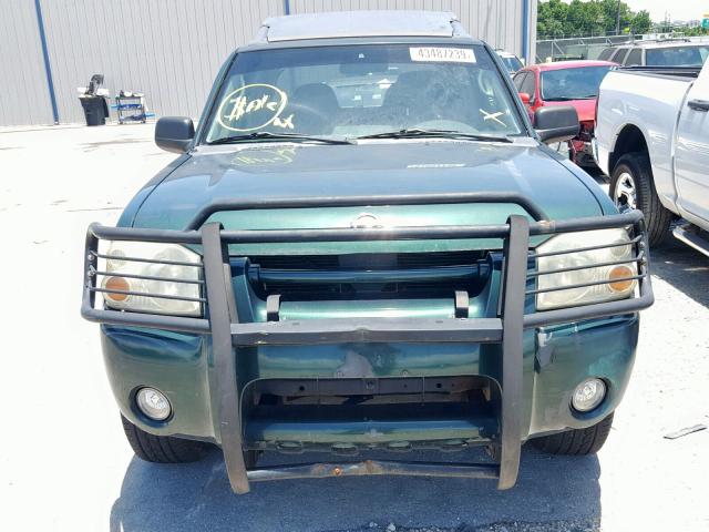 1N6ED29X72C328374 - 2002 NISSAN FRONTIER C GREEN photo 9