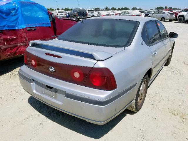 2G1WH55K019118852 - 2001 CHEVROLET IMPALA LS SILVER photo 4