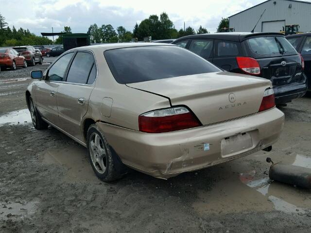 19UUA56652A804820 - 2002 ACURA 3.2TL GOLD photo 3