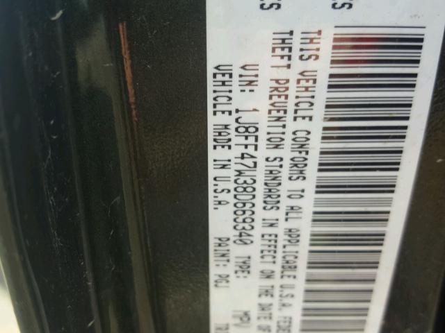 1J8FF47W38D669340 - 2008 JEEP COMPASS SP 绿色 照片 10