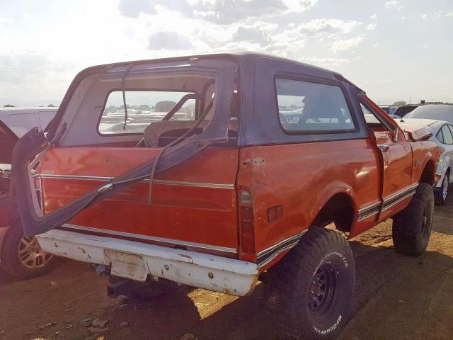 CKE182S121762 - 1972 CHEVROLET BLAZER K5 RED photo 4