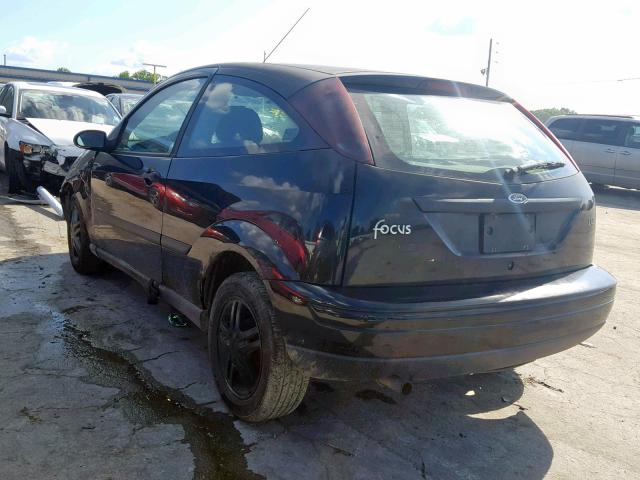 3FAFP3130YR216450 - 2000 FORD FOCUS ZX3 BLACK photo 3