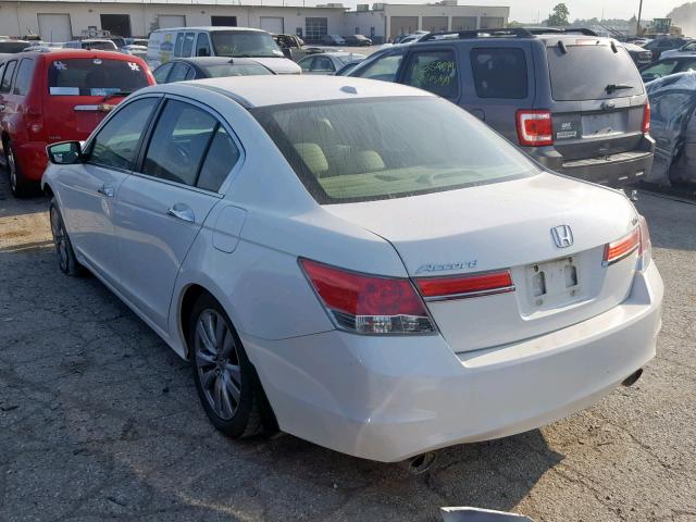 1HGCP3F83CA033498 - 2012 HONDA ACCORD EXL WHITE photo 3