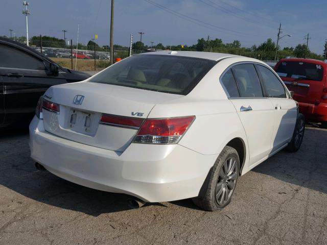 1HGCP3F83CA033498 - 2012 HONDA ACCORD EXL WHITE photo 4