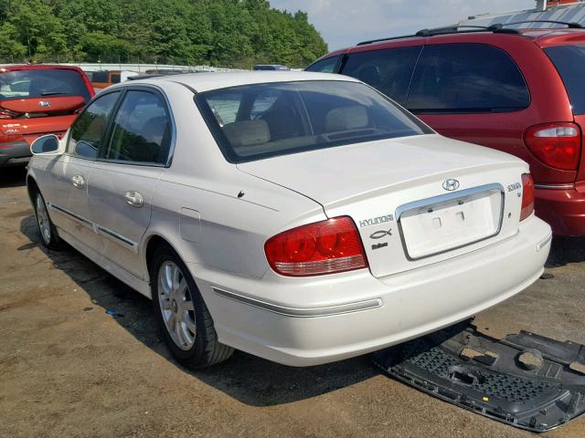 KMHWF35H44A026234 - 2004 HYUNDAI SONATA GLS WHITE photo 3