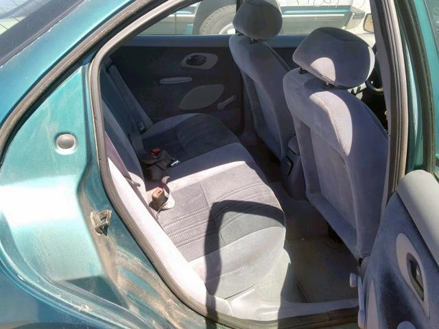 3FALP6530TM113887 - 1996 FORD CONTOUR GL GREEN photo 6