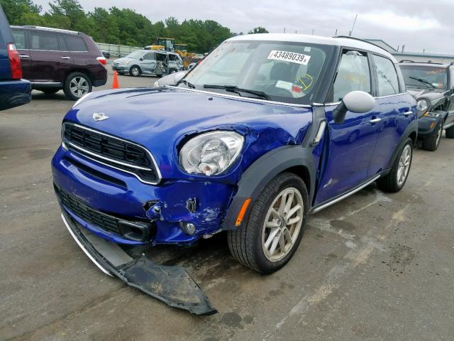 WMWZC5C52FWP45595 - 2015 MINI COOPER S C BLUE photo 2