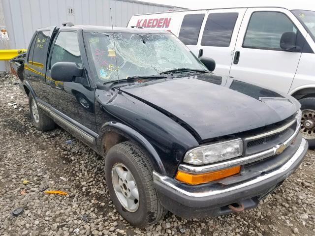 1GNDT13W4Y2405137 - 2000 CHEVROLET BLAZER BLACK photo 1