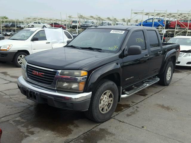 1GTDT136758139050 - 2005 GMC CANYON BLACK photo 2