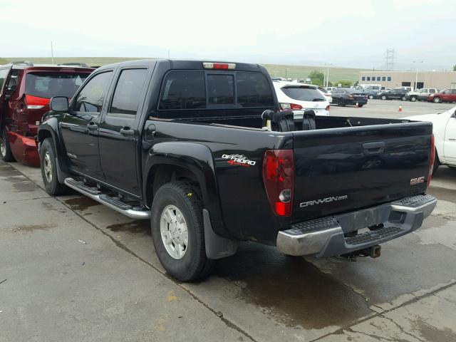 1GTDT136758139050 - 2005 GMC CANYON BLACK photo 3