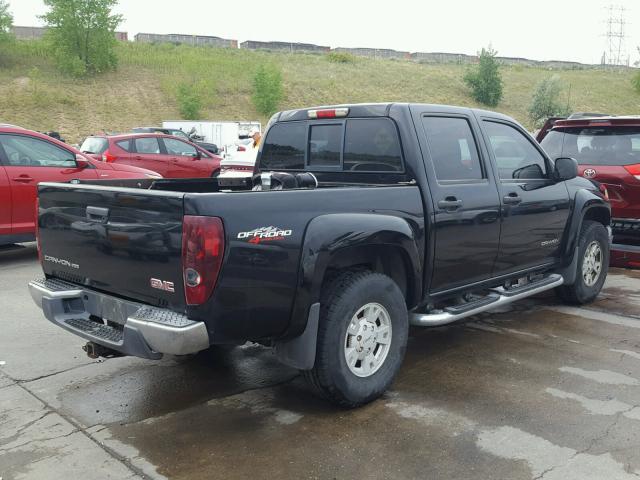1GTDT136758139050 - 2005 GMC CANYON BLACK photo 4