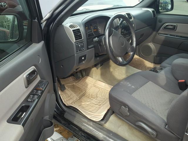1GTDT136758139050 - 2005 GMC CANYON BLACK photo 9