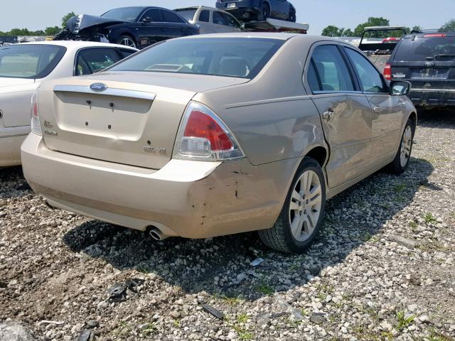 3FAFP08156R219456 - 2006 FORD FUSION SEL BEIGE photo 4