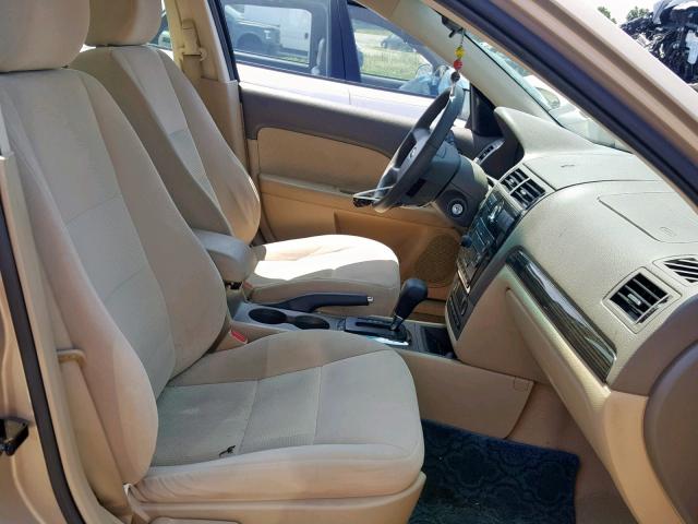 3FAFP08156R219456 - 2006 FORD FUSION SEL BEIGE photo 5