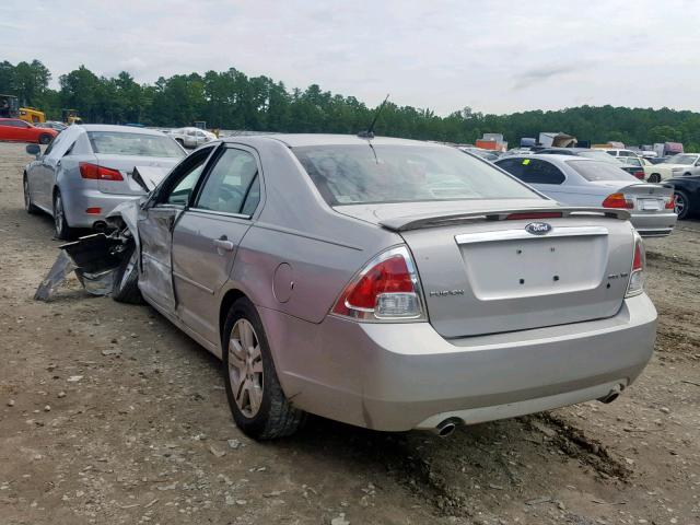 3FAHP08118R257763 - 2008 FORD FUSION SEL SILVER photo 3