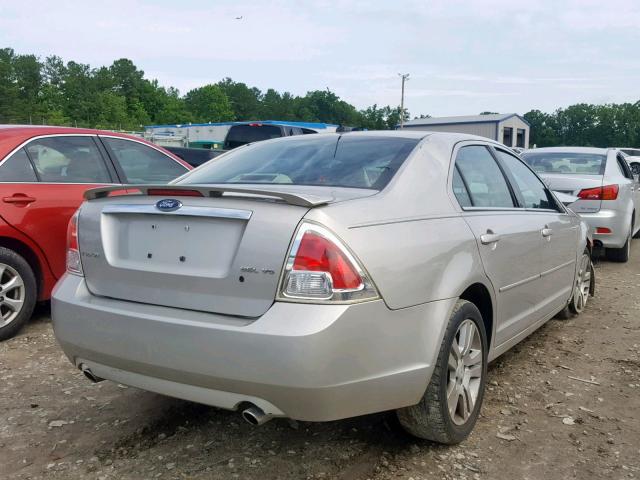 3FAHP08118R257763 - 2008 FORD FUSION SEL SILVER photo 4