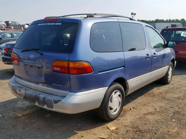 4T3ZF13CXXU133663 - 1999 TOYOTA SIENNA LE BLUE photo 4