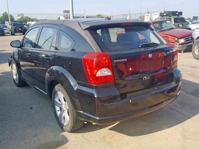 1C3CDWDA5CD532451 - 2012 DODGE CALIBER SX BLACK photo 3