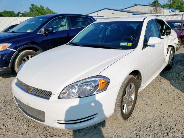 2G1WB5E38E1189781 - 2014 CHEVROLET IMPALA LIM WHITE photo 2