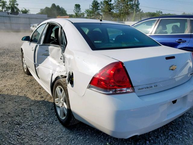 2G1WB5E38E1189781 - 2014 CHEVROLET IMPALA LIM WHITE photo 3