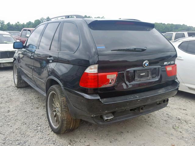 5UXFA53532LP43912 - 2002 BMW X5 3.0I BLACK photo 3