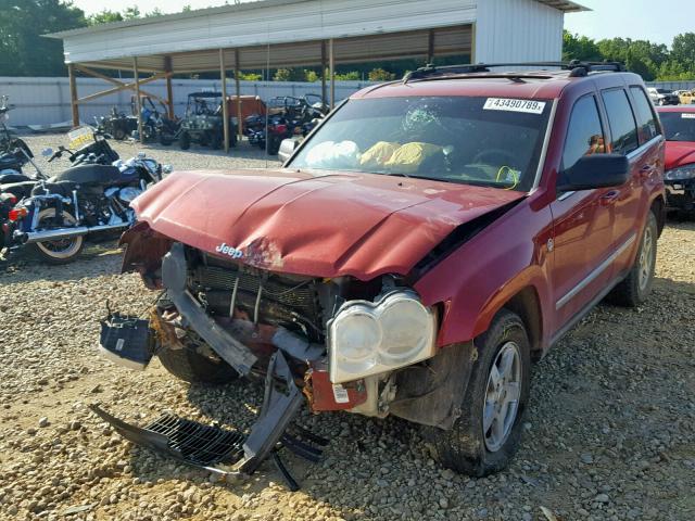 1J4HR58N56C115815 - 2006 JEEP GRAND CHER RED photo 2