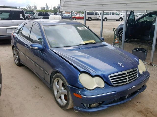 WDBRF40J95F715061 - 2005 MERCEDES-BENZ C 230K SPO BLUE photo 1