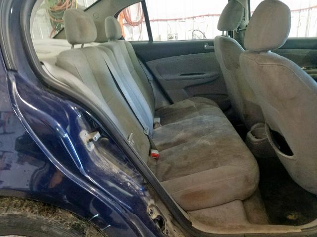 1G1AT58H597287724 - 2009 CHEVROLET COBALT LT BLUE photo 6