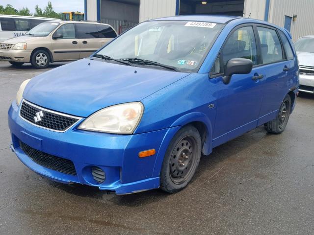 JS2RD62H865351029 - 2006 SUZUKI AERIO BLUE photo 2