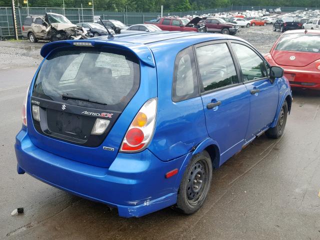 JS2RD62H865351029 - 2006 SUZUKI AERIO BLUE photo 4