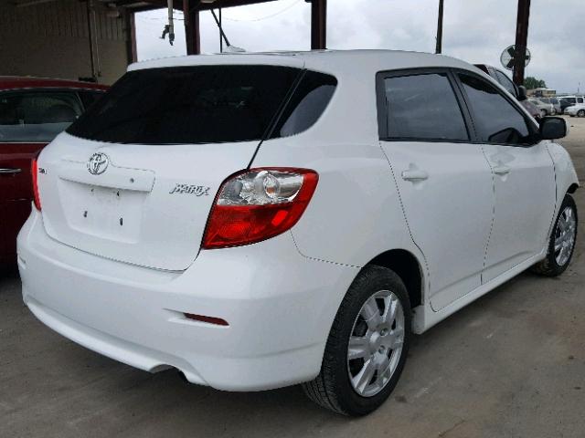 2T1KU4EE2AC366543 - 2010 TOYOTA COROLLA MA WHITE photo 4