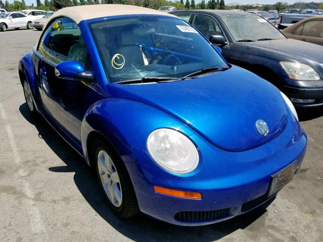 3VWRG31Y17M401330 - 2007 VOLKSWAGEN NEW BEETLE BLUE photo 1