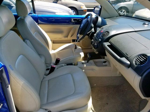 3VWRG31Y17M401330 - 2007 VOLKSWAGEN NEW BEETLE BLUE photo 5