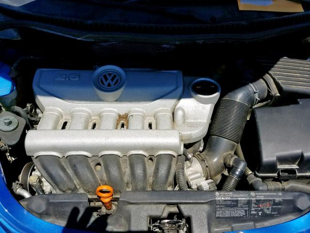 3VWRG31Y17M401330 - 2007 VOLKSWAGEN NEW BEETLE BLUE photo 7